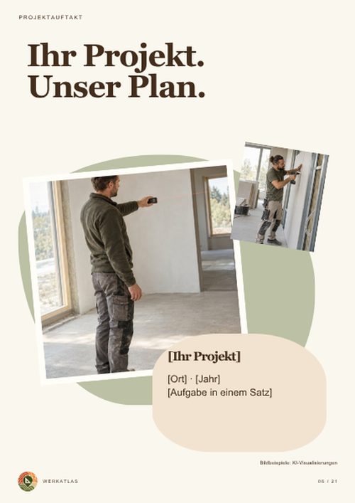 Projektmappe Handwerk, Seite 6: Projekt