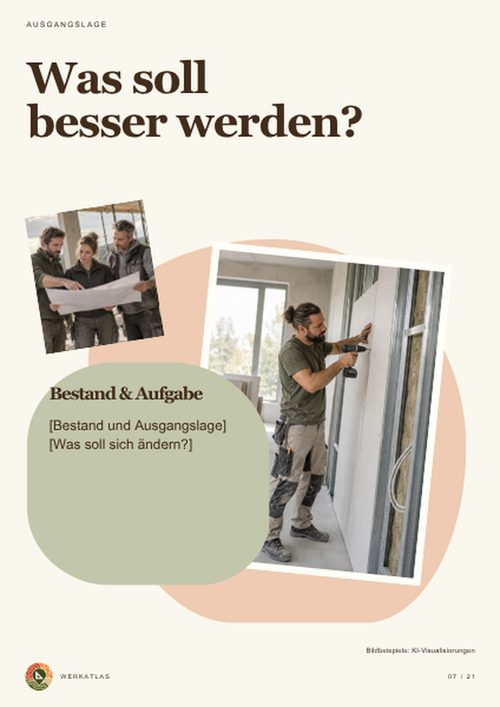 Projektmappe Handwerk, Seite 7: Ausgangslage